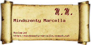 Mindszenty Marcella névjegykártya